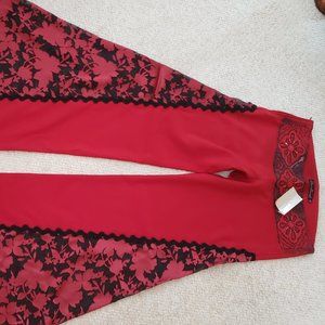 Flare red pant